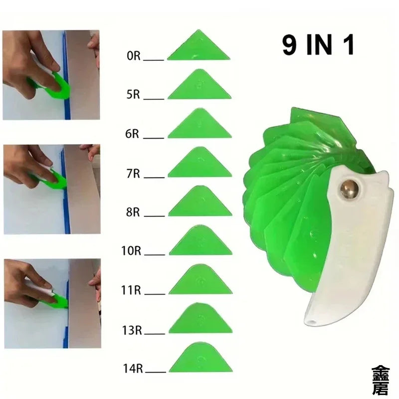 Household 9 in 1 Silicone Caulking Tool Sealant Spreading Professional Tile Window Grout Edge Removal Joint Sealant Spatula