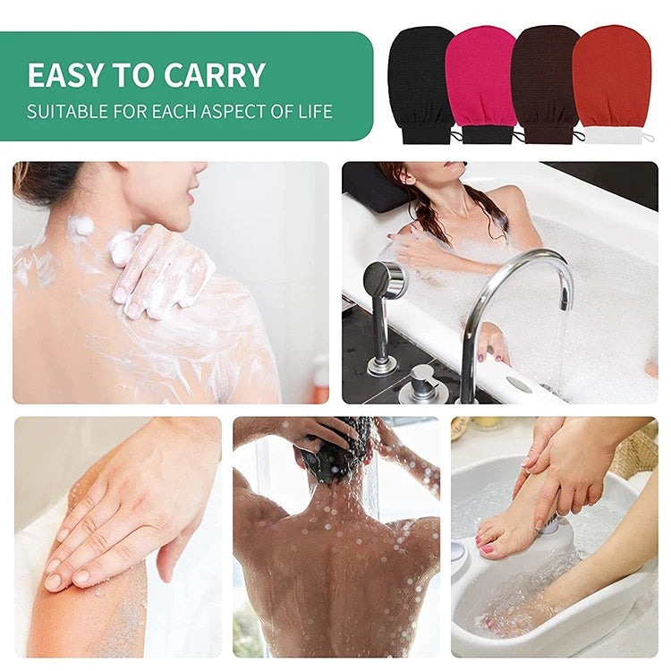 Shower Exfoliating Gloves Gant Exfoliating Glove Scrub Bath Towel Northeast Peeling Mitten Dead Skin Scrubber Shower Gloves
