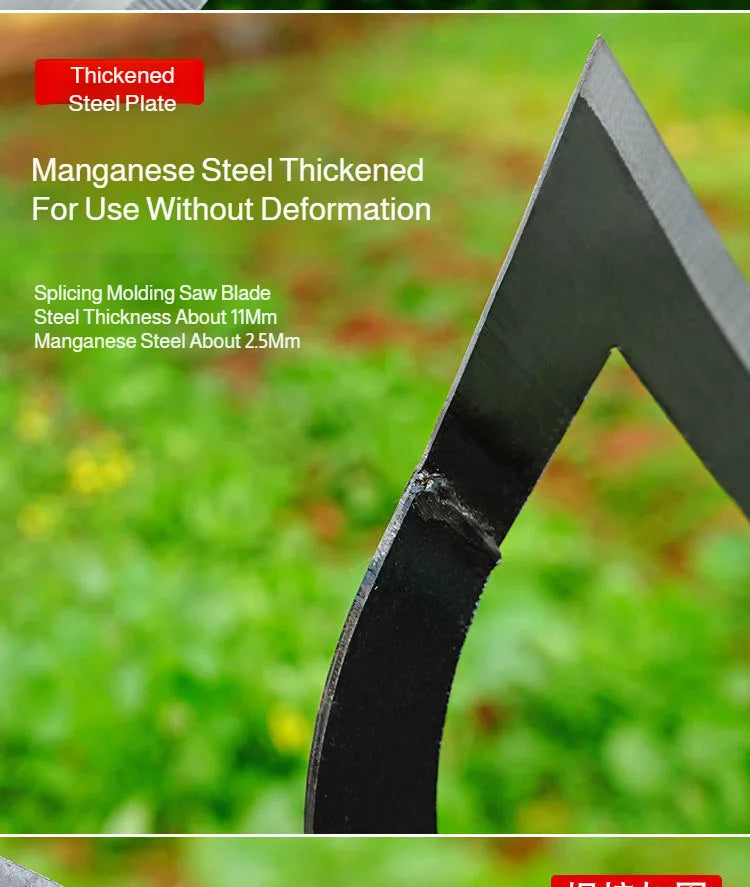 Manganese Steel Weeding Hoe — Handheld Hollow Garden Hoe 14–26cm