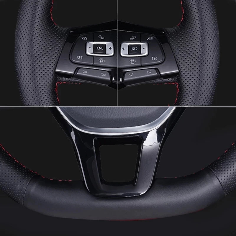 Customized Car Steering Wheel Braid Cover Leather For Toyota Avalon Camry 2018-2019 Crown 2018-2019 Corolla 2018-2020 RAV4 2019