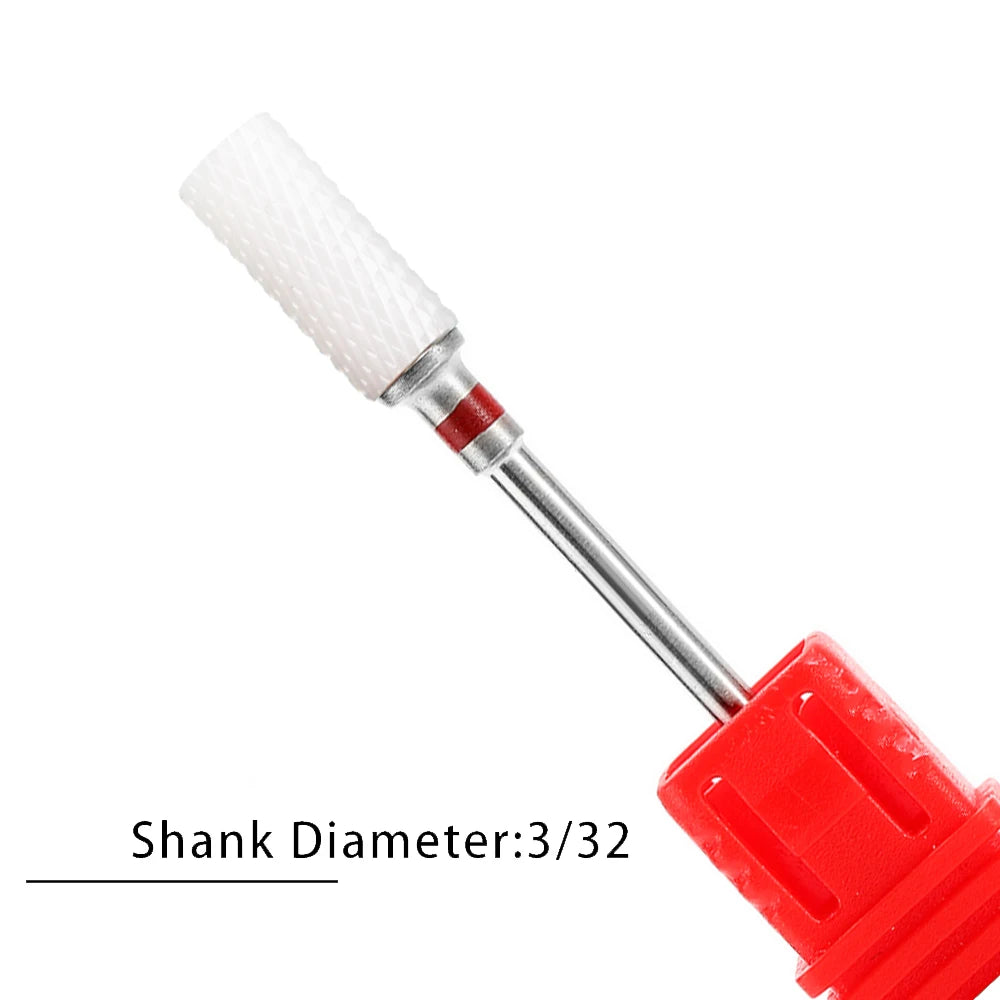 Nail Drill Bits Flame Ceramic Cutters for Manicure Electric Pedicure Nail Bits Gel Polish Remover Files Burr Nail Accessories