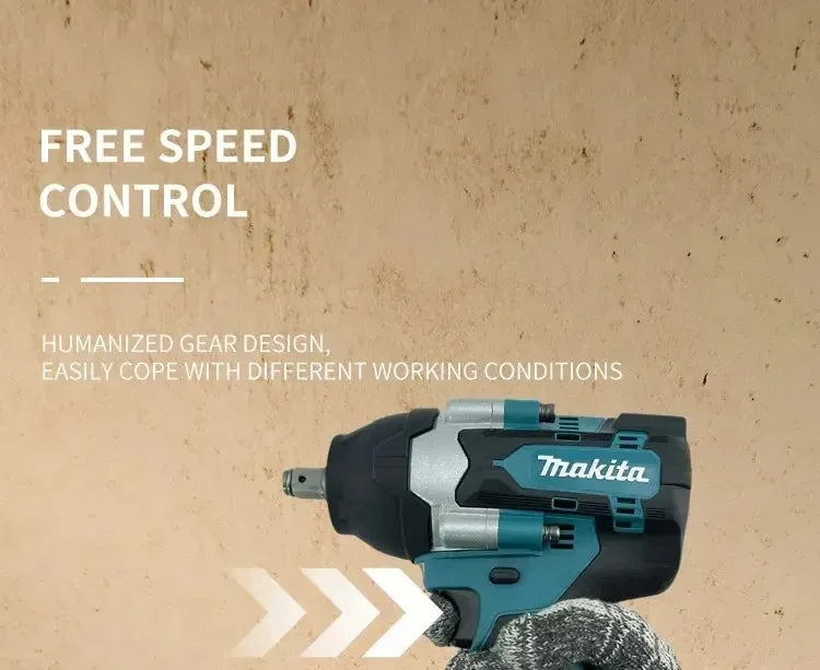 Makita Brushless DTW700 Cordless Electric Impact Wrench 1/2 Inch 18V Battery Compatible Power Tool for Automotive Repair