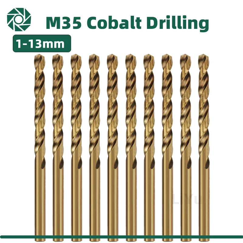 M35 Cobalt Twist Drill Bit Set for Stainless Steel & Metal