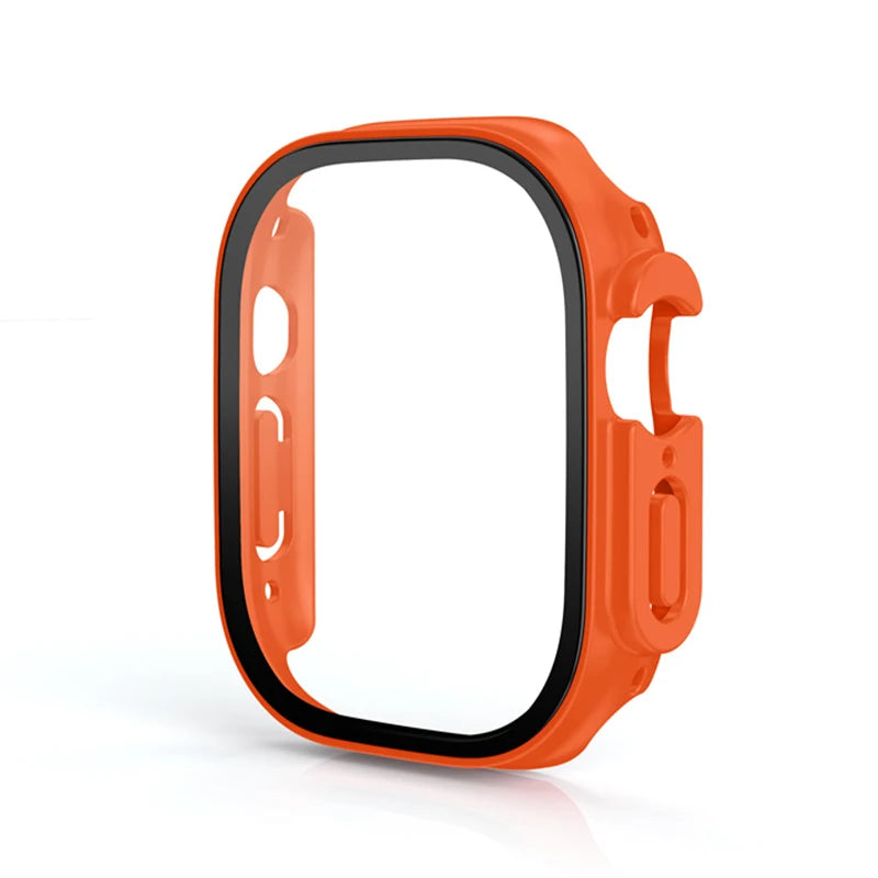 For Apple Watch Ultra 3 49mm 2026 PC Bumper+Screen Protector Tempered Glass+Cover for apple watch Case ultra 2/Ultra Accessories