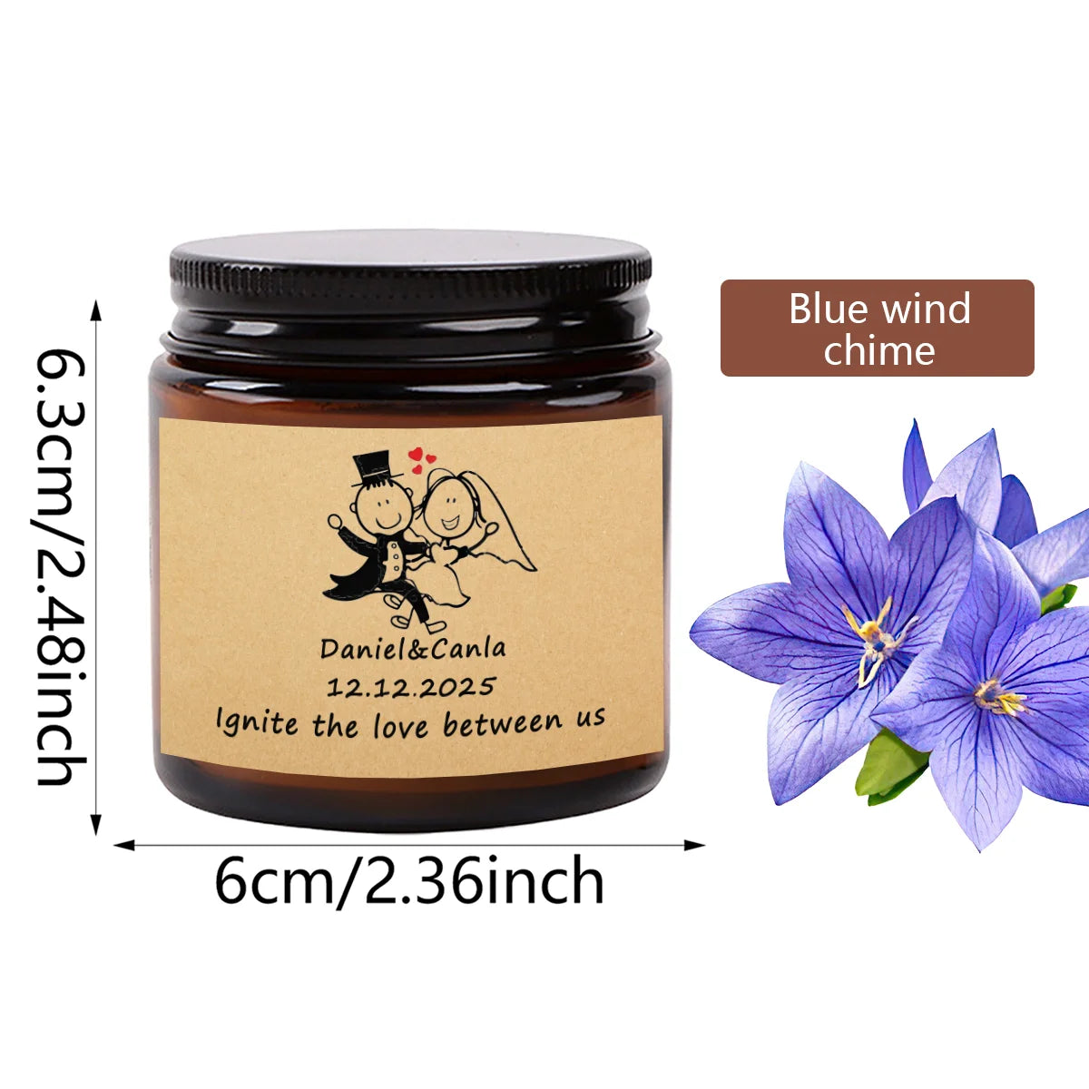Custom Photo Scented Candle - 3.5oz Personalized Aromatherapy Gift