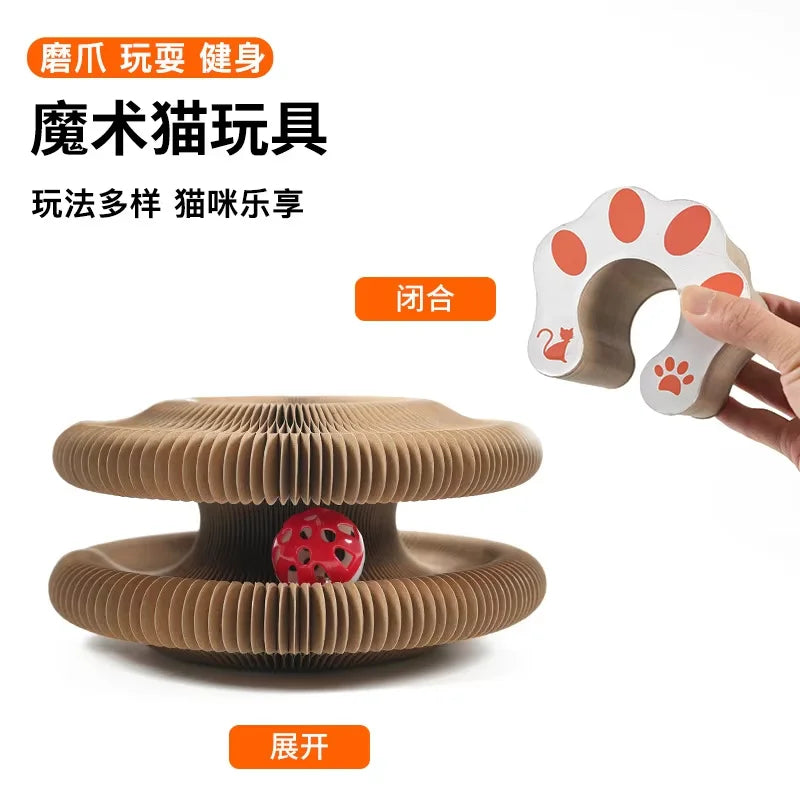 Round Corrugated Cat Scratch Board - Claw Grinding Toy – photo 7