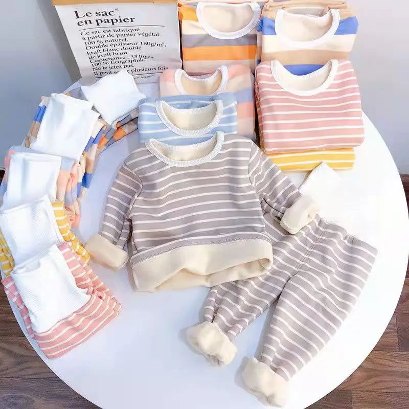 Kids High-Waist Thermal Underwear Set - Warm Winter Layers - photo 2