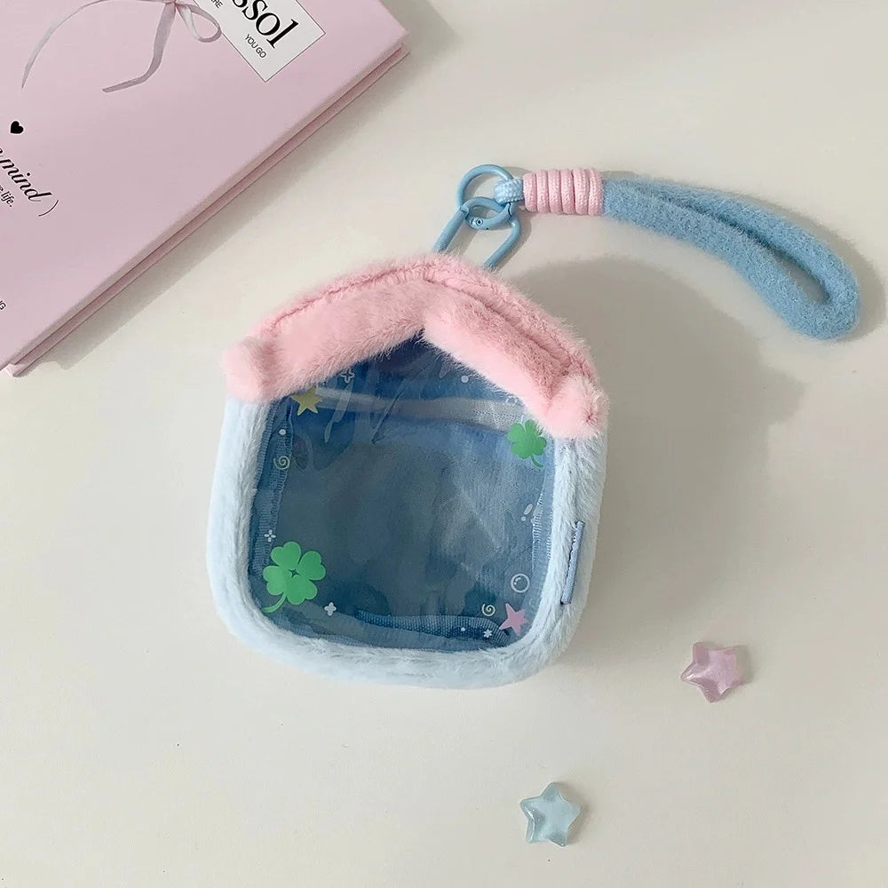 Cartoon Plush Diaper Bag Student Dollhouse Storage Bag Anime Doll Cotton Doll Display Hanging Bag Pain Bag