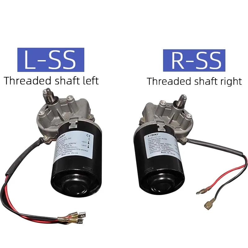12V 24V DC High Torque Worm Gear Reducer Reversible Worm Gear Motor Permanent Magnet DC Motor Electric Gear Box Motor