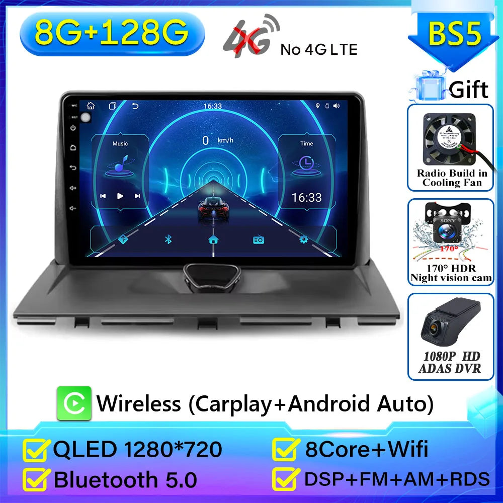 Car Radio Carplay For Peugeot Expert 2 For Citroen Jumpy For Fiat Scudo For Toyota Proace 2007-2017 Navigation GPS Android Auto