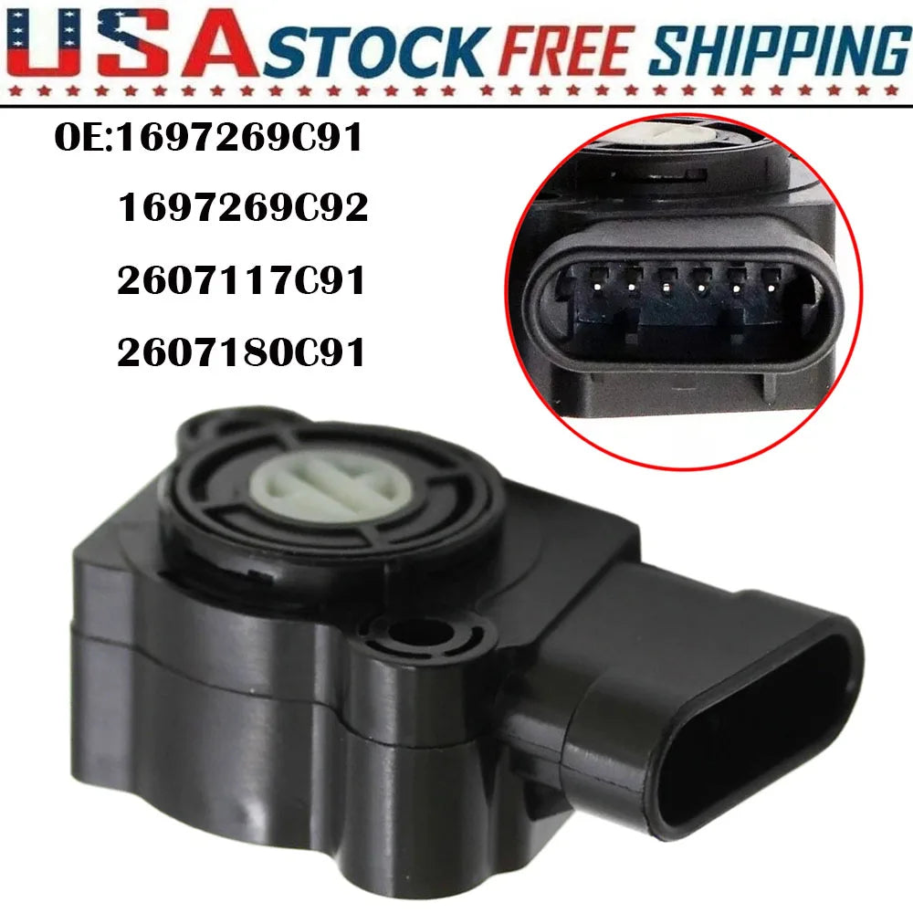 High Quality Car Throttle Position Sensor For Williams Controls Cummins Mack Volvo Ford Navistar 1697269C91 1697269C92 2607117C91 2607180C91 Car Accessories