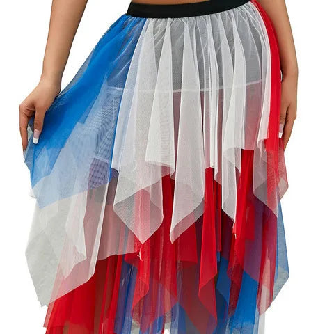 Tassels Women Skirts Irregular Hem Multi-Layered Ruffles Lace Ruffles Patchwork Sweet Skirts Sexy High Waist Y2k Party Clubwear