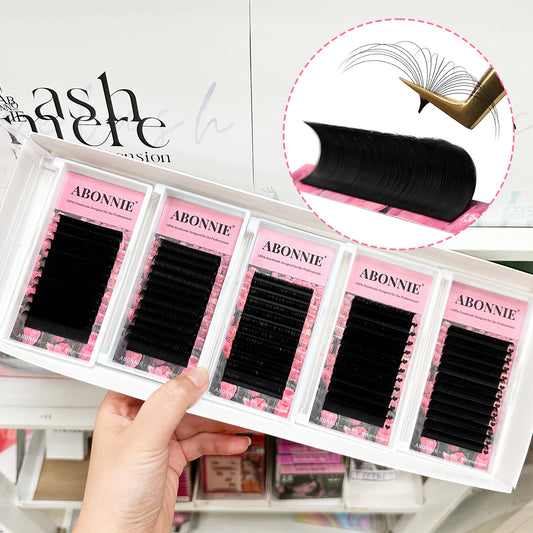 ABONNIE Easy Fan Black Eyelash Extensions – Mega Volume