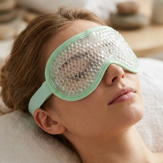 Cooling Gel Eye Mask for Travel, Home & Lunch Break Rest