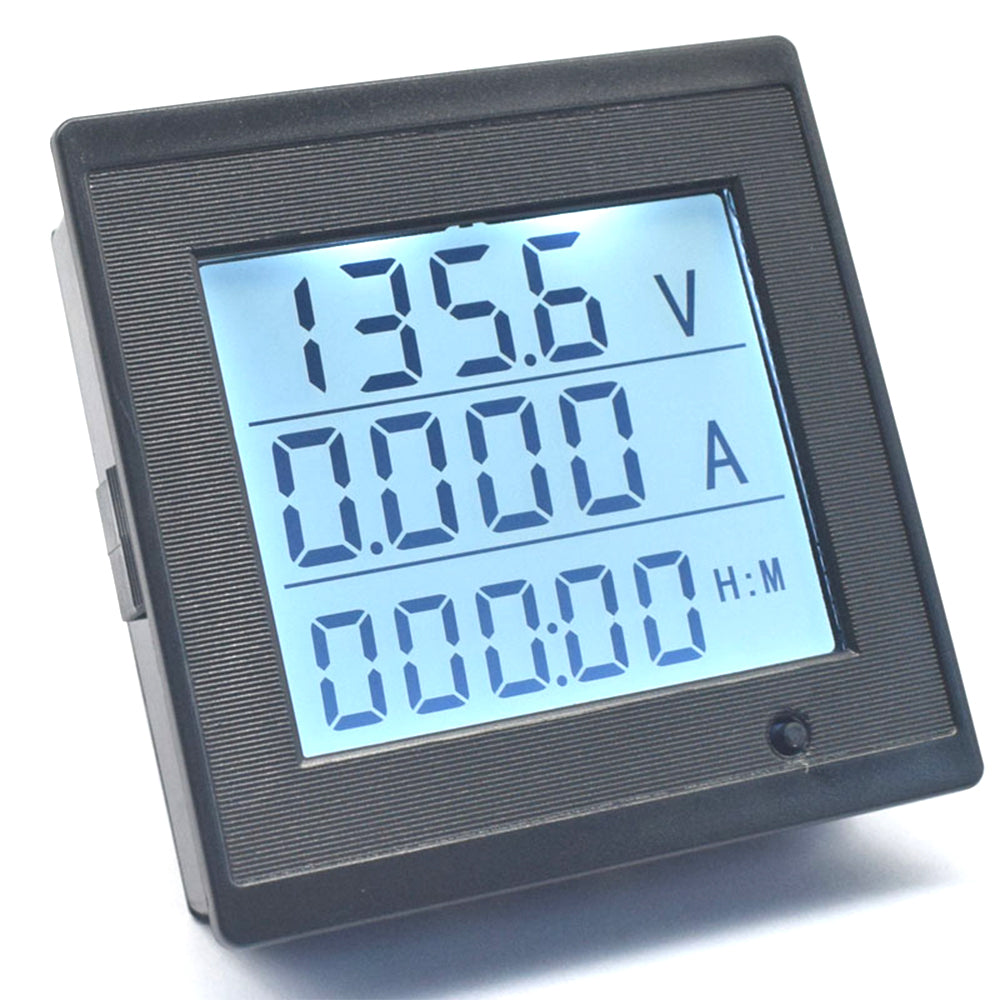 DC 6-200V 20A Voltage Current Meter LCD Digital Display Power Consumption Impedance Multi-Function Meter Tester Tools With Alarm
