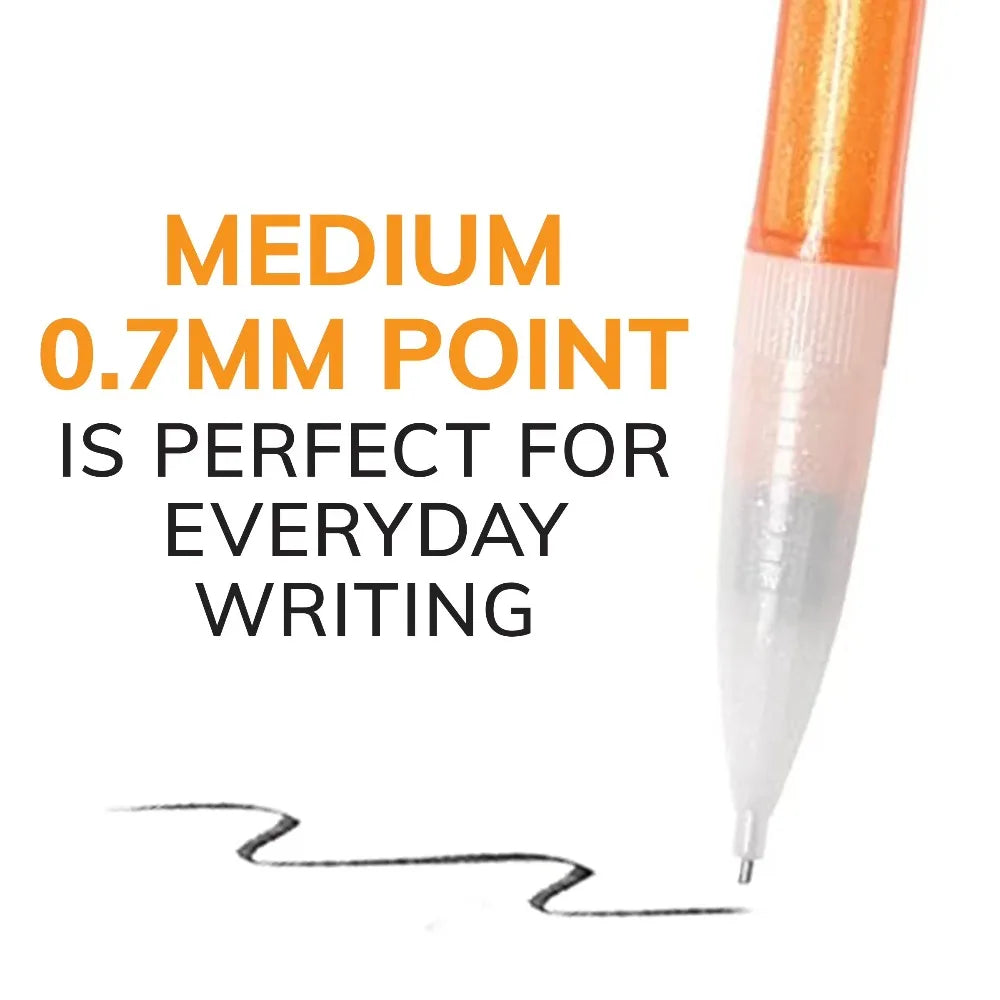 Mechanical Pencils No. 2, 0.7 mm Lead, Pre-Sharpened, 24 Count, Back to School Supplies, Xtra Sparkle, Assorted Barrel Colors