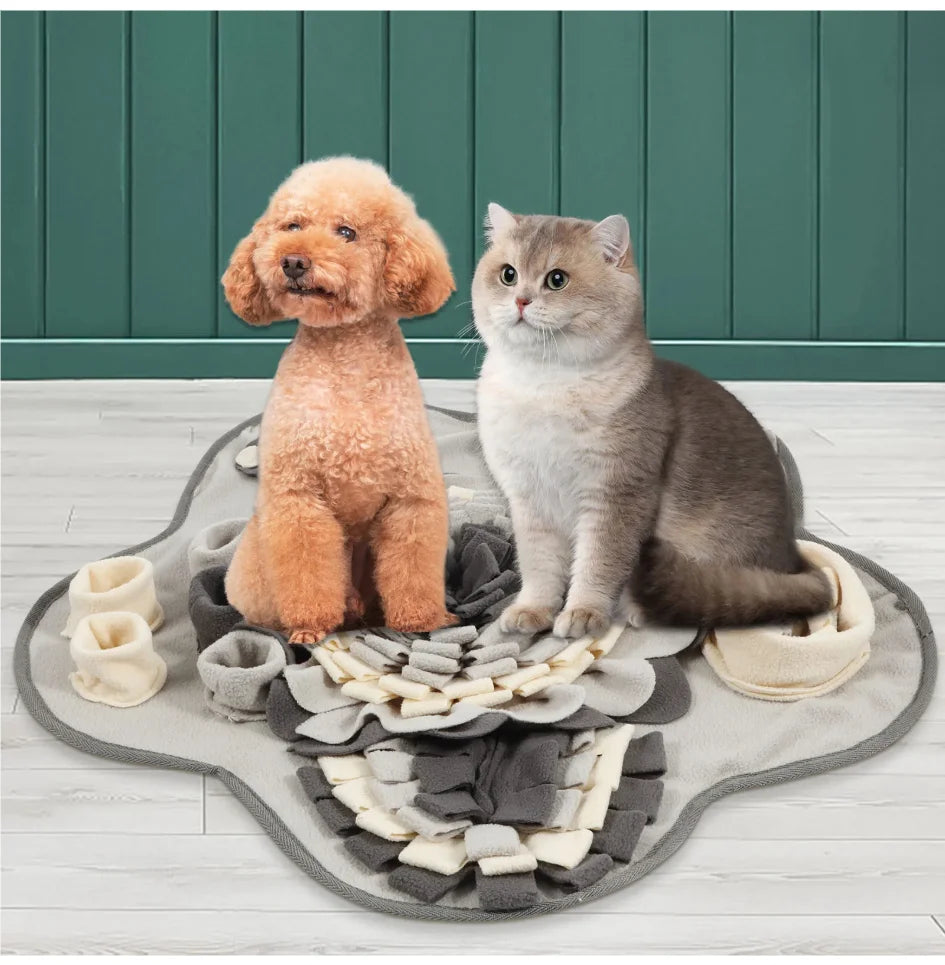 Squeaker Snuffle Mat - Natural Sniff Feeding Toy – photo 2