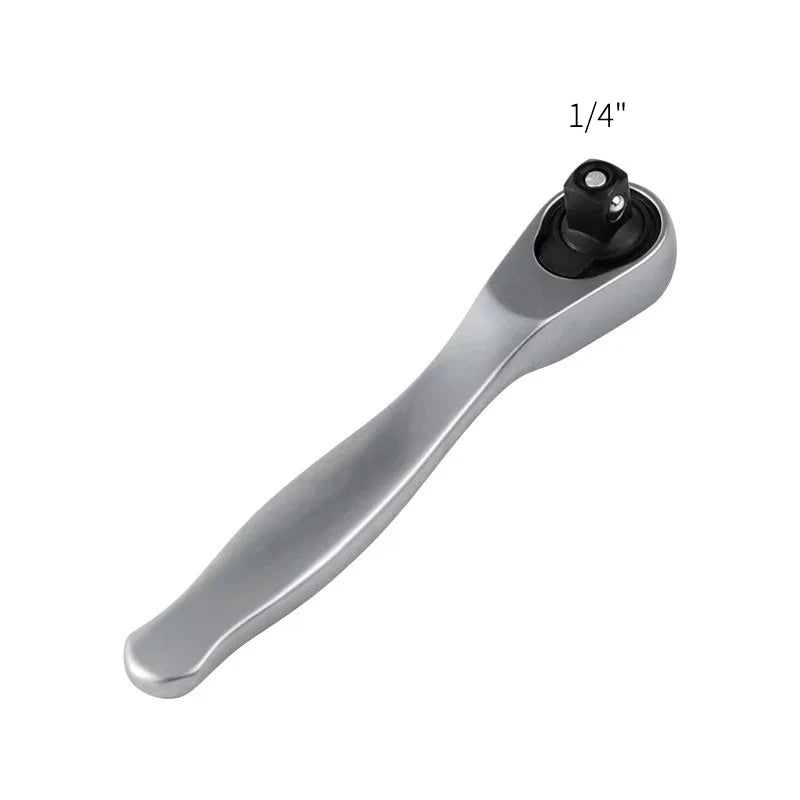 1/4 Ratchet Double Head Fast Ratchet Wrench Double-Ended Mini Socket Wrench Set Bicycle Workshop Tool Hand Tools