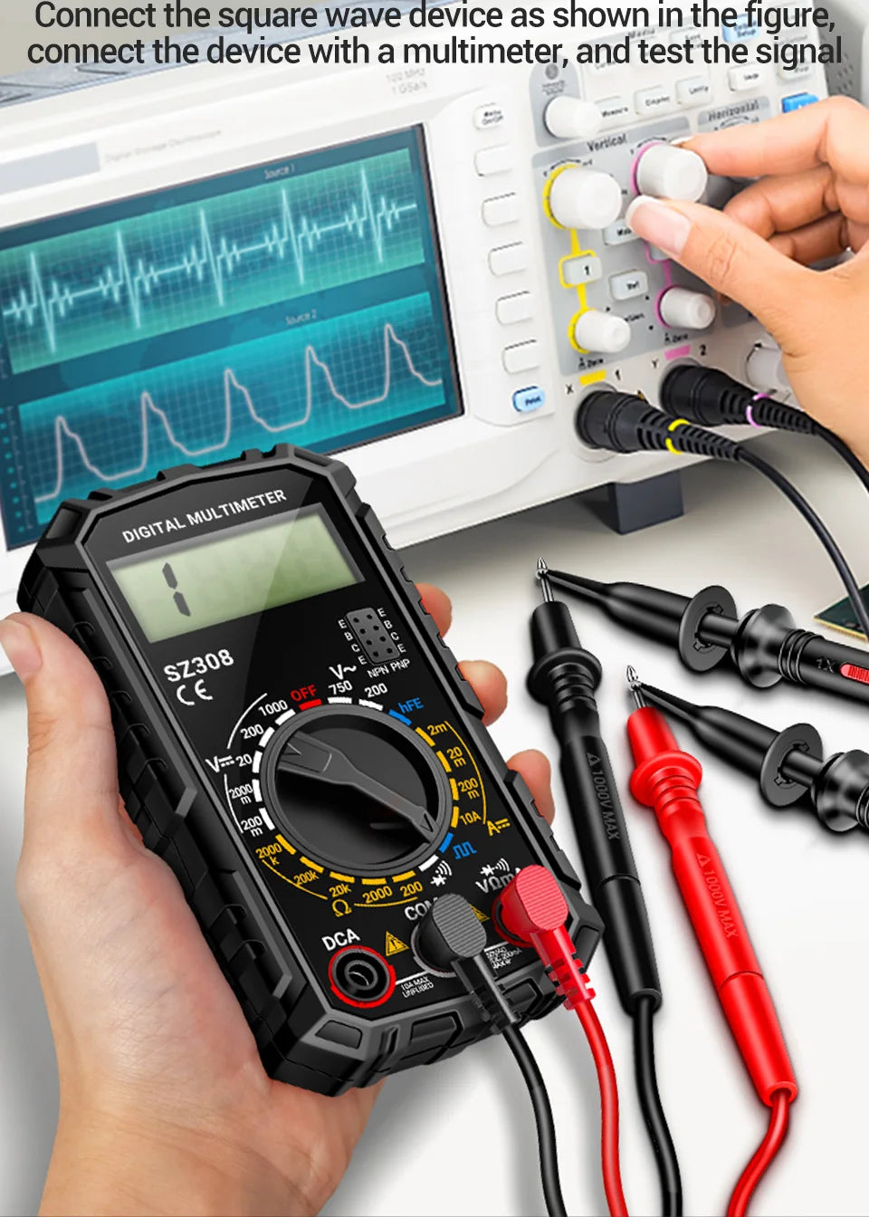 Multimeter Tester Pen Suit ANENG Multimeters 1999 Counts 24-250V Voltage Detector Meter Diagnostic Breakpoint Finder