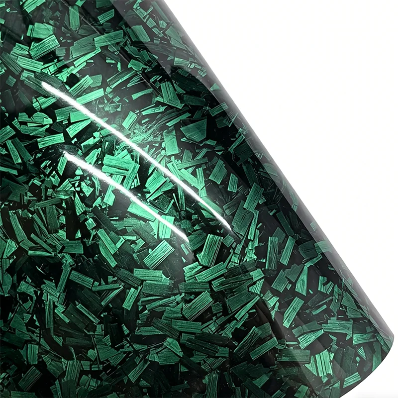 PET Forged Carbon Fiber Vinyl Wrap Film Self Adhesive Car Stickers Waterproof Auto Motorcycle Decoration Car Accessories