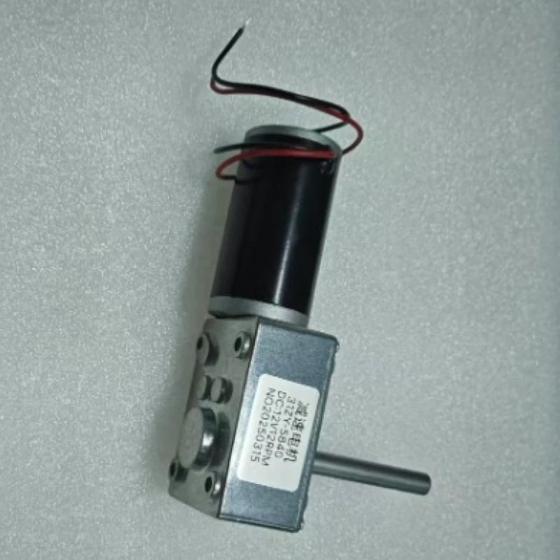 DC12V 24V Powerful Torque Gearmotor Turbo Worm Geared Motor 51mm D-Shaft High Power Reversed Low Speed 70kg.cm Worm Gear Motor