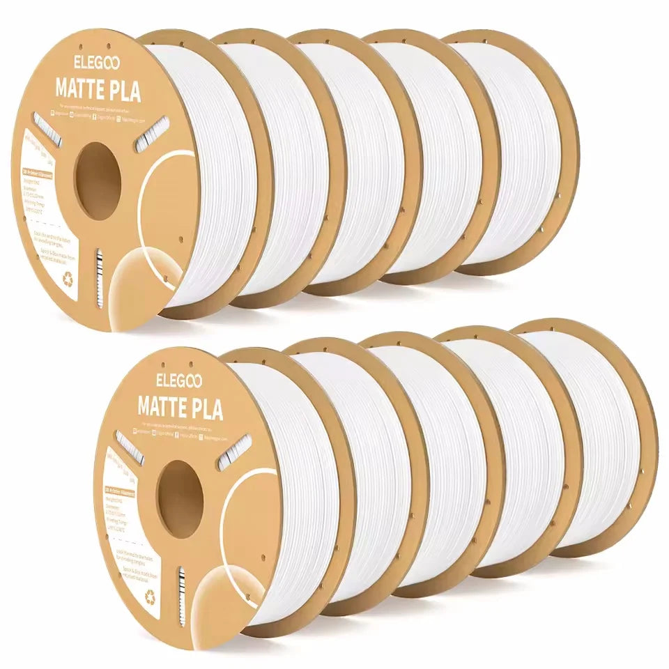ELEGOO Matte PLA Filament 1KG,1.75mm FDM 3D Printer Filament Dimensional Accuracy +/- 0.02mm, 1kg Carboard Spool (2.2lbs)