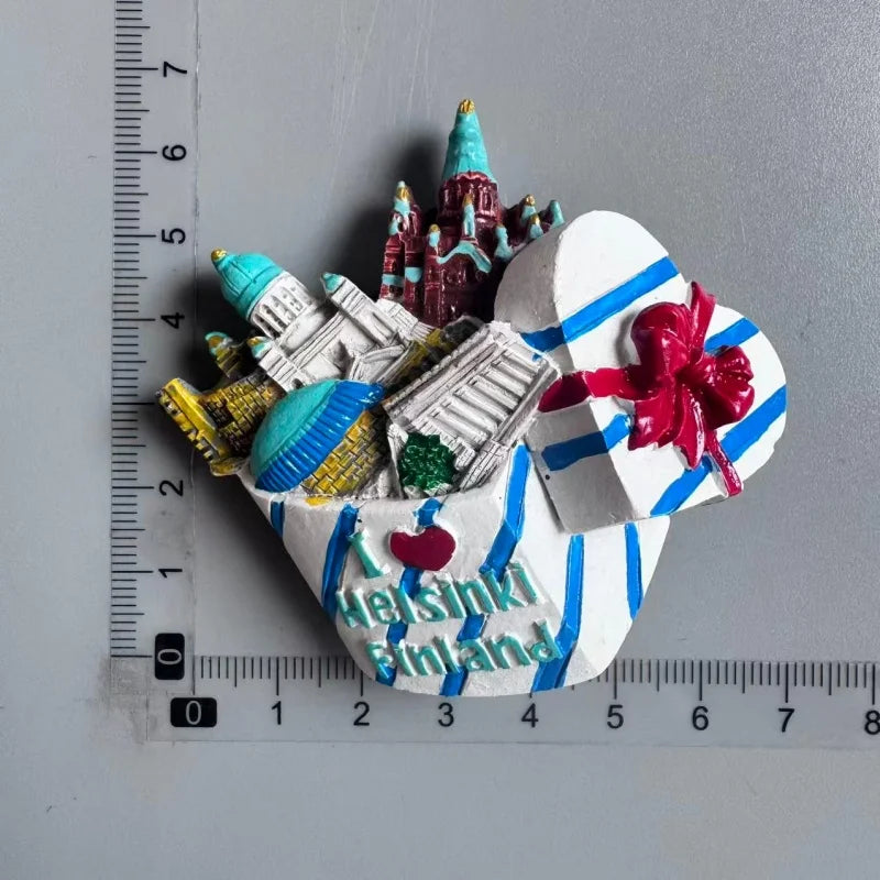 Finland Tourist Souvenir Fridge Magnets Helsinki Bengtskar Turku Cathedral Suomi Lapland Aurora Moose Finnish Reindeer HomeDecor