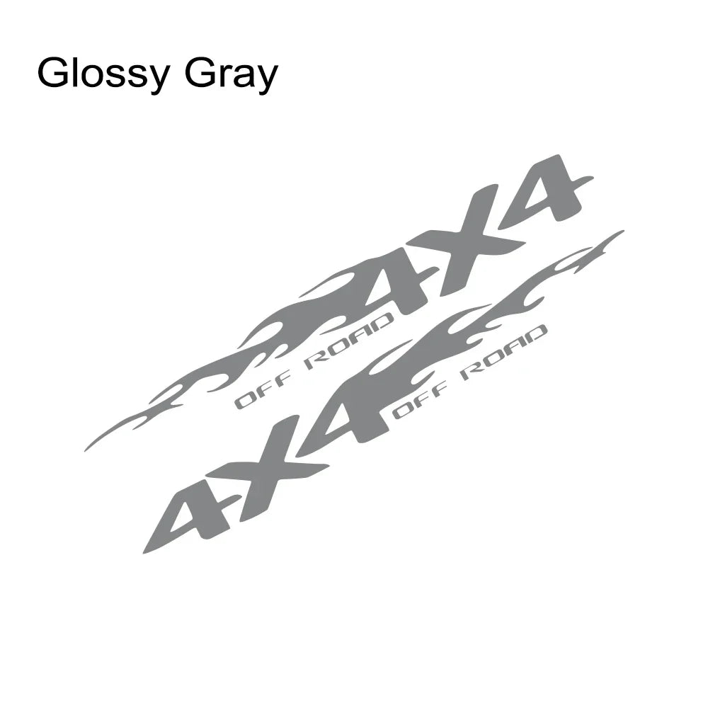 4X4 Off-Road Pickup Truck Decals (2-Pack) - Custom Fit