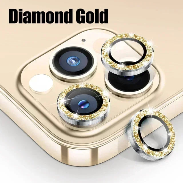 3Pcs Metal Lens Protector Glass For iPhone 16 13 12 11 14 15 Pro Max Mini Camera Lens Protection Film For iPhone 16 14 15 Plus