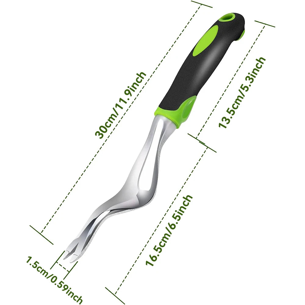 Hand Weeder & Weed Puller – Ergonomic Garden Digging Tool for Root Weed Removal & Transplanting