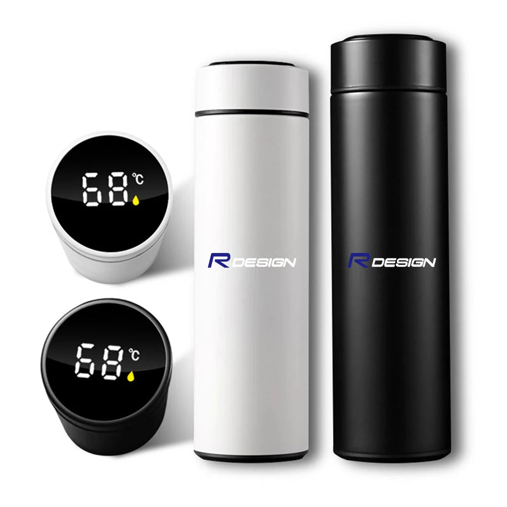 Volvo Smart Thermos Cup – Intelligent Temperature Display Stainless Steel Travel Mug | XC90 S60 XC40 V90
