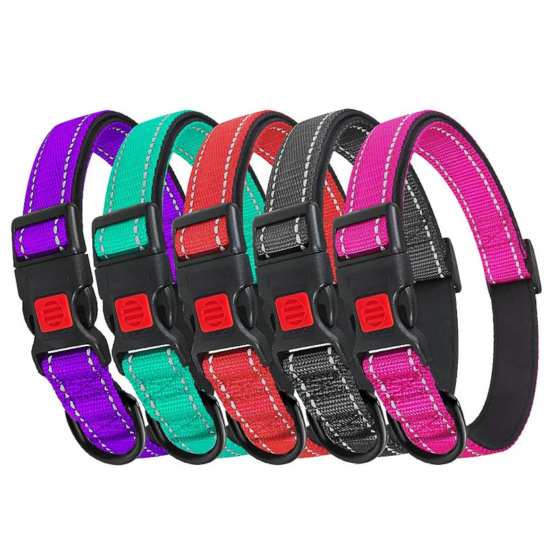 Padded Neoprene Reflective Dog Collar - Medium & Large – photo 5
