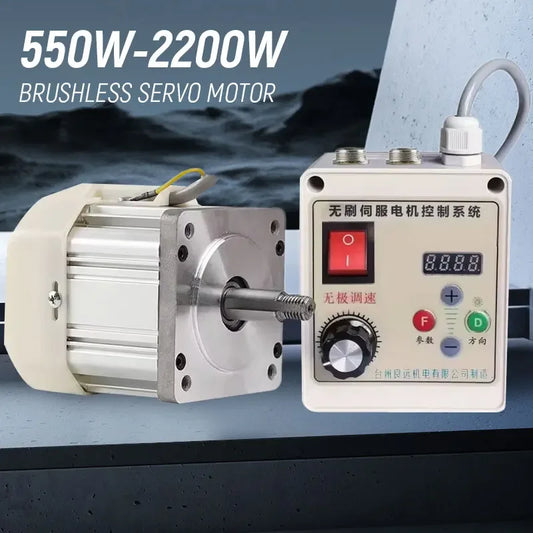Brushless Servo Motor Kit 110V 220V 550W-2200W for Lathe Machinery CNC Servo motor Servo Motor System Industrial AC Servo Motor