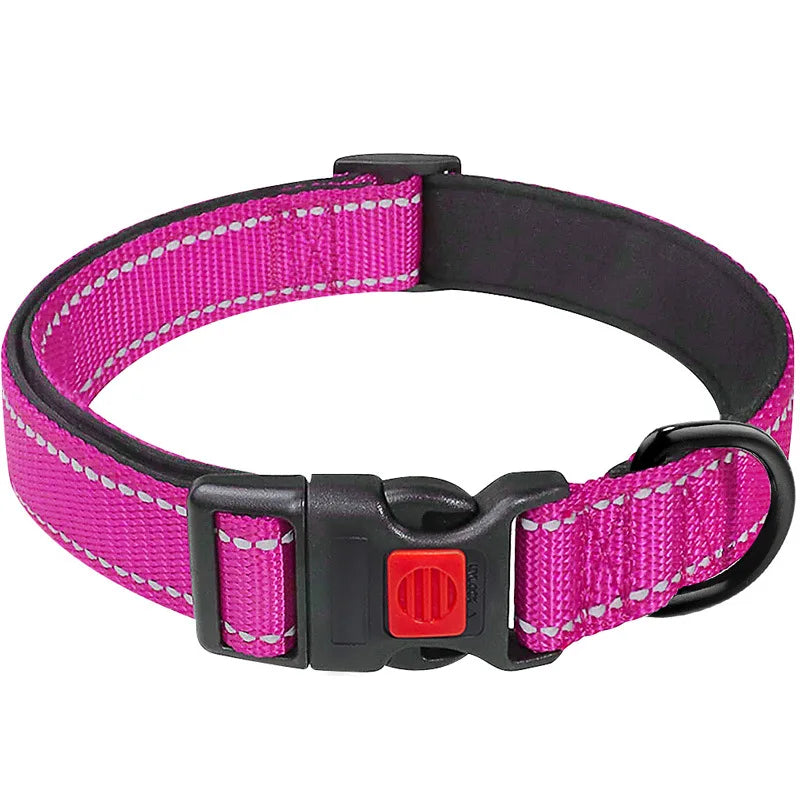Padded Neoprene Reflective Dog Collar - Medium & Large – photo 6