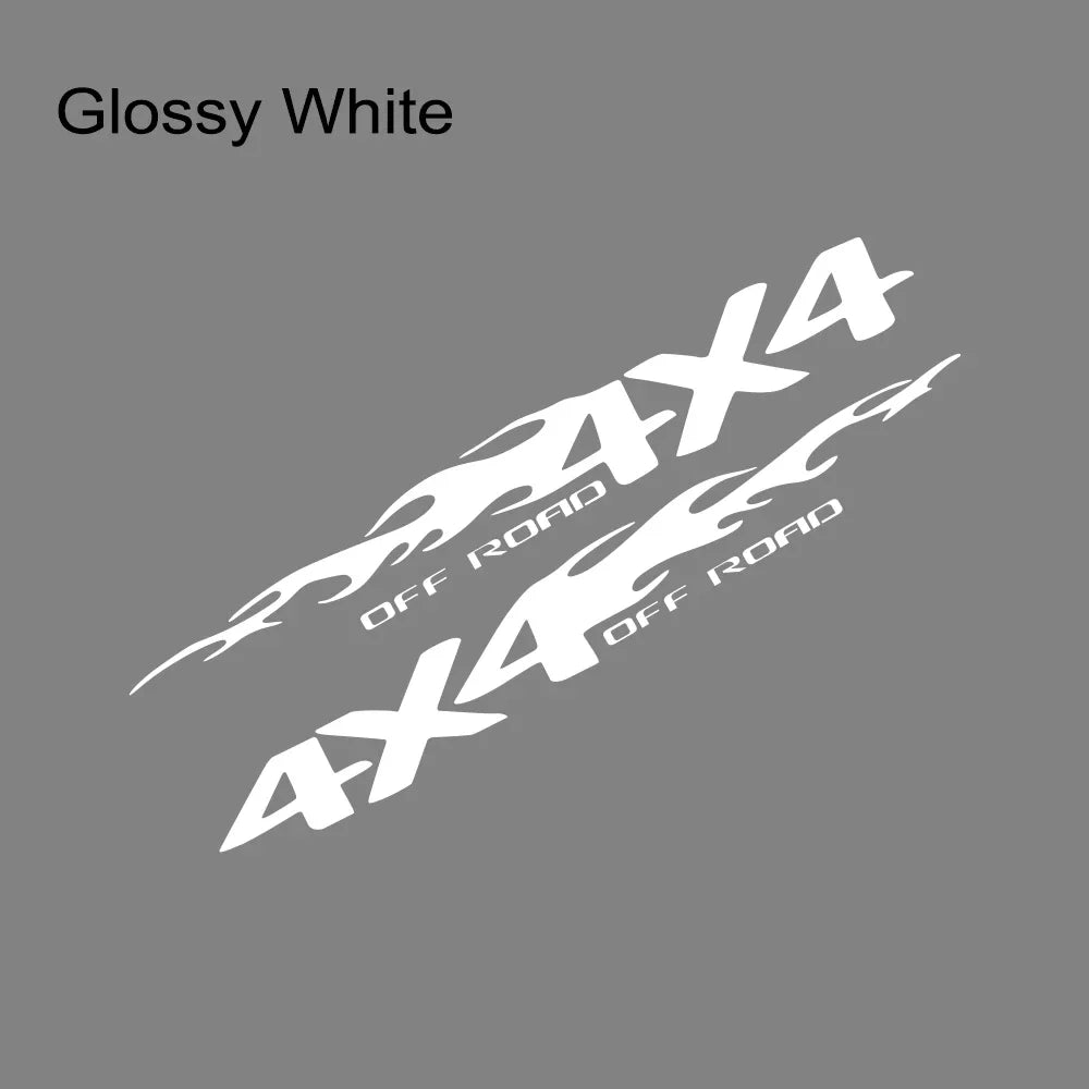 4X4 Off-Road Pickup Truck Decals (2-Pack) - Custom Fit