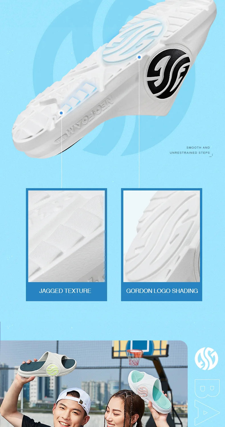 361 Degrees AG Aaron Gordon Men Slippers Non-Slip Sports Soft Elastic Thick Bottom Beach Casual Basketball Sandals 672126702F