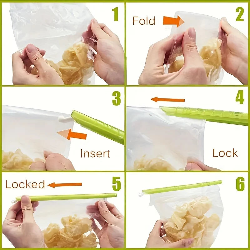 15pcs/Set Bag Sealer Clips - Keep Food Fresh & Bags Airtight