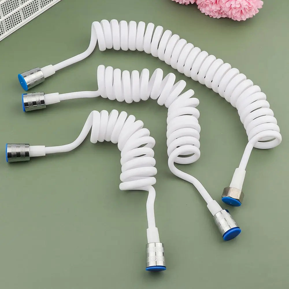 Flexible Anti-wrap Telephone Line Style Bath Sprayer Connect Pipe Spring Shower Hose Toilet Bidet Water Plumbing