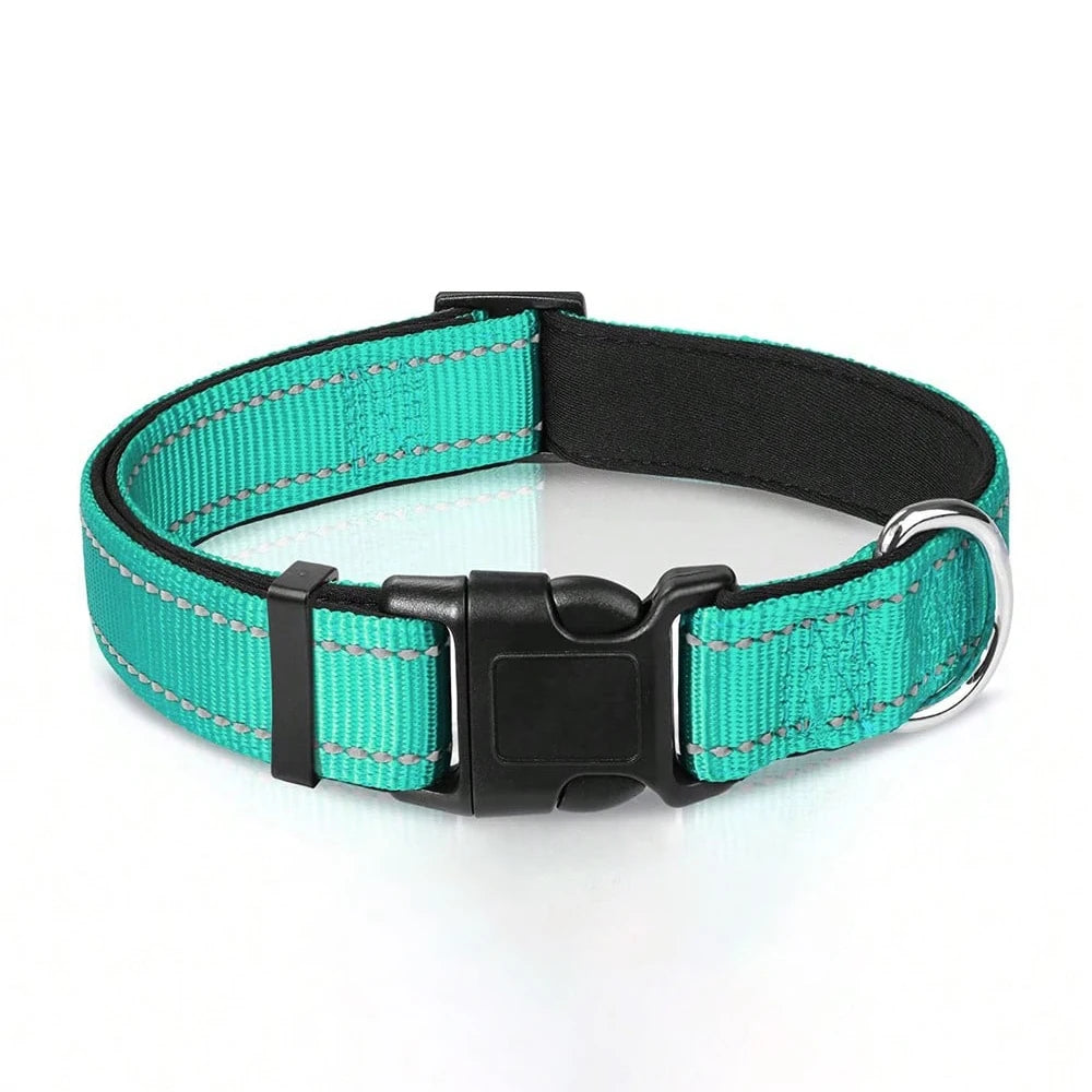 Padded Reflective Puppy Collar - Safety Stripes – photo 9