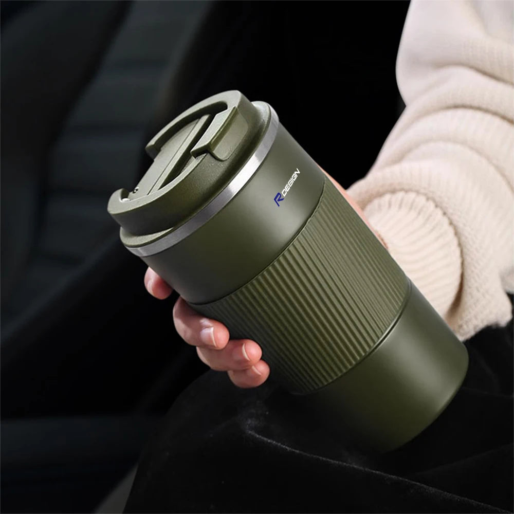 Car Badge Portable Stainless Steel Thermos Mug Coffee Cup Accessories For Volvo RDESIGN V60 XC60 XC60 XC90 XC90 C30 S80 XC40 S80