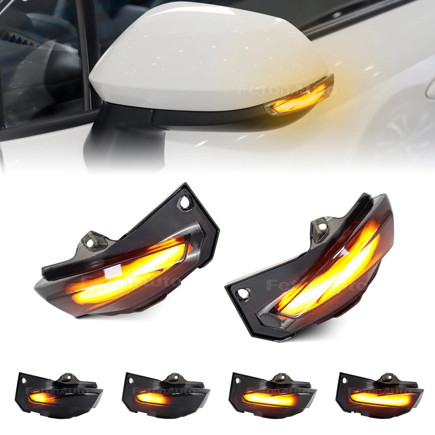 2x Dynamic Turn Signals Light Rear View Mirror Sequential  LED Amber  Lamp For Toyota Corolla Sport E210 Hatchback 2019 -2021
