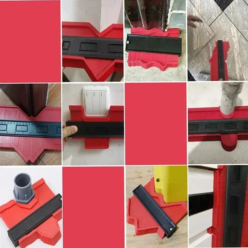 Profile Contour Gauge Ruler, Tile & Woodworking Shape Copier