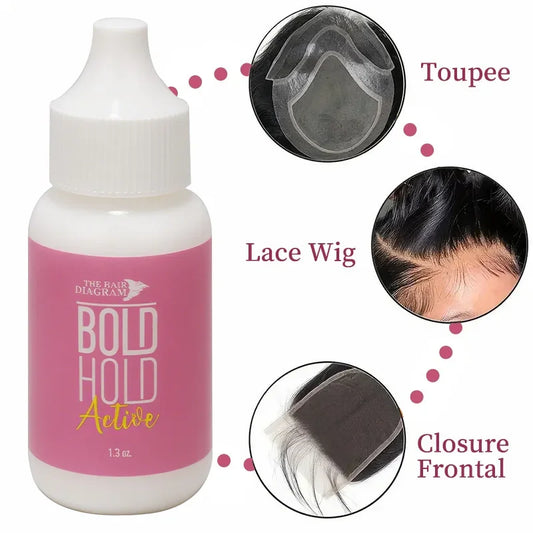 37g Lace Wig Glue, Waterproof Adhesive with Water-Based Formula. Mild and Non-Irritating, Quick-Drying, Firmly Secures Wigs, Lac