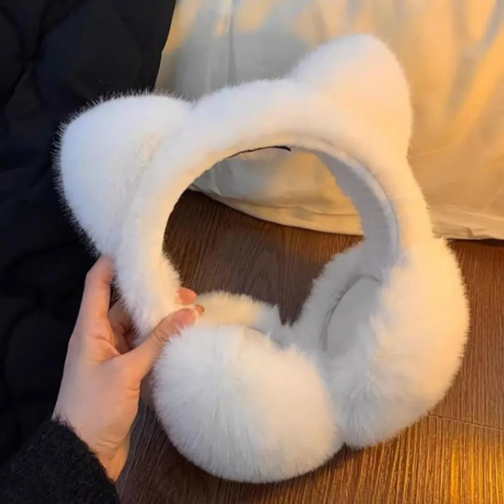 Cute Cat Ear Earmuffs - Foldable Windproof Winter Ear Warmers - photo 9