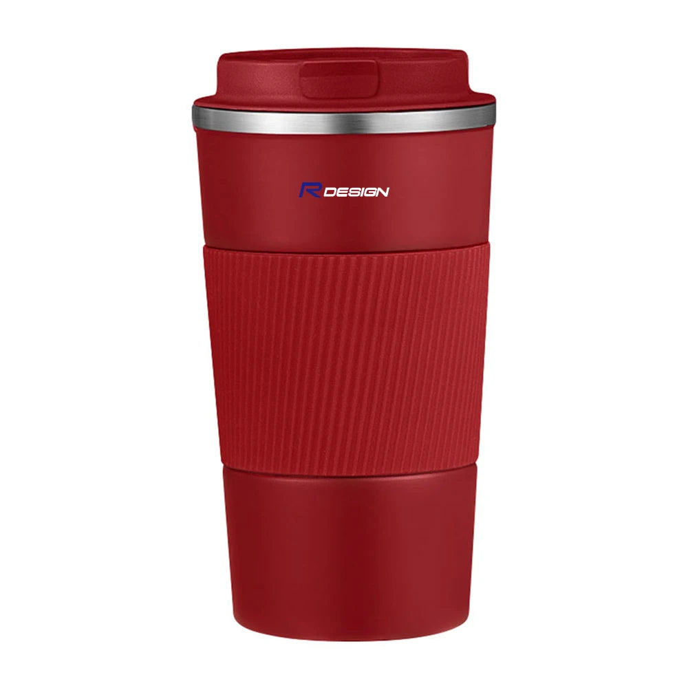 Car Badge Portable Stainless Steel Thermos Mug Coffee Cup Accessories For Volvo RDESIGN V60 XC60 XC60 XC90 XC90 C30 S80 XC40 S80