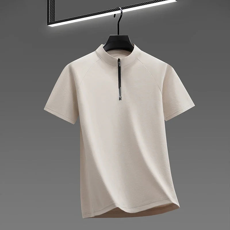 Men's Half-Zip Tee - Soft Breathable Pullover, Sports & Leisure
