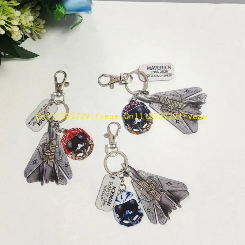 Top Gun 40th Anniversary Keychain,Top Gun 40th Anniversary Keychain Pilot Duck 2026 Movie Inspired Collectible Gift