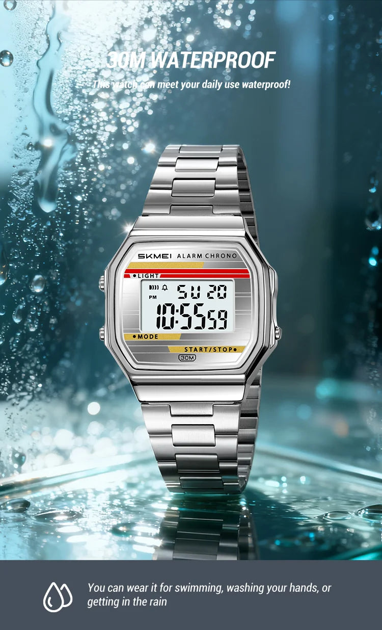 SKMEI 2514 Fashion Men's Electronic Watch Luminous Multifunction Clock Waterproof Calendar Alarm Clock Student Digital Watches