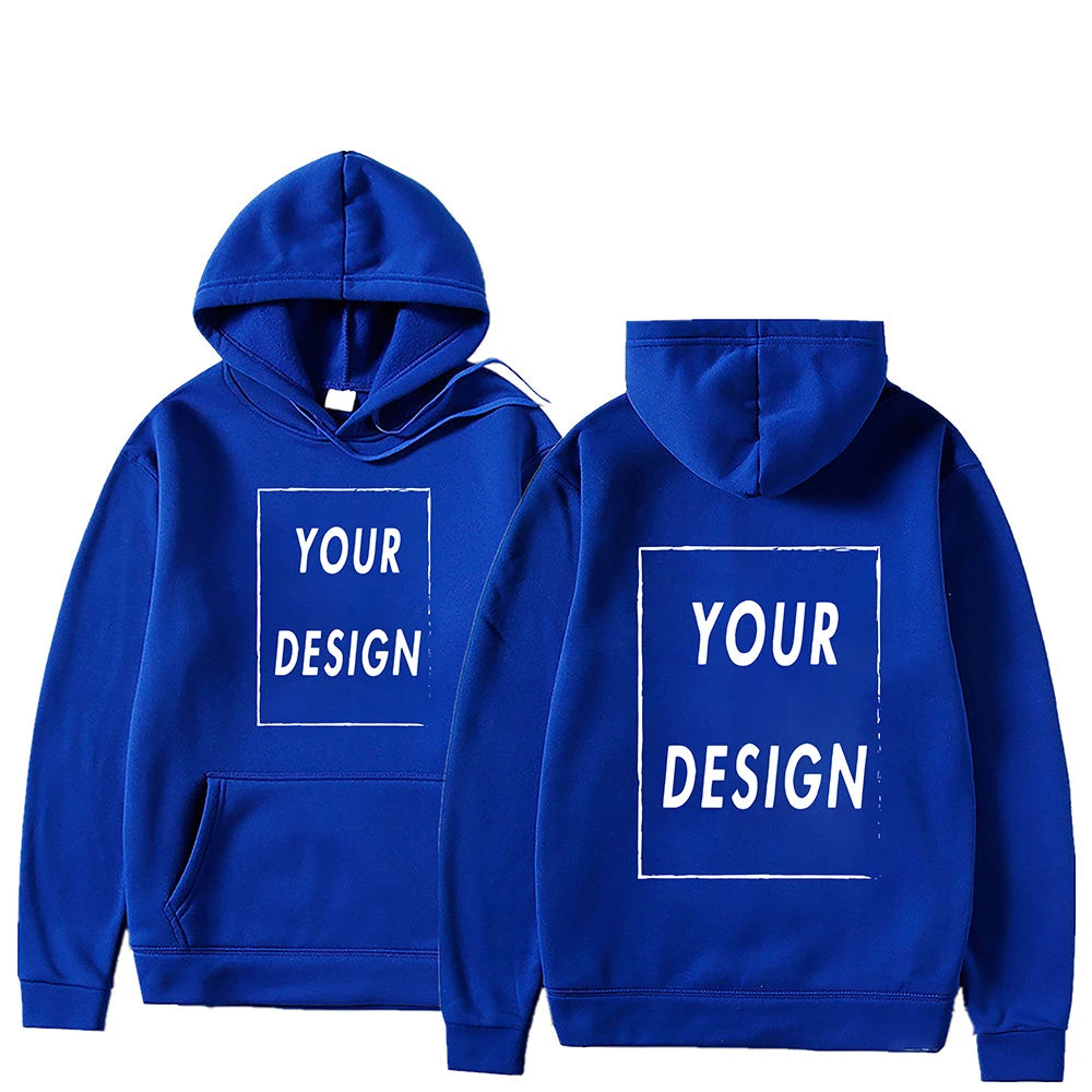 Custom Print Hoodie, Add Your Own Photo or Logo