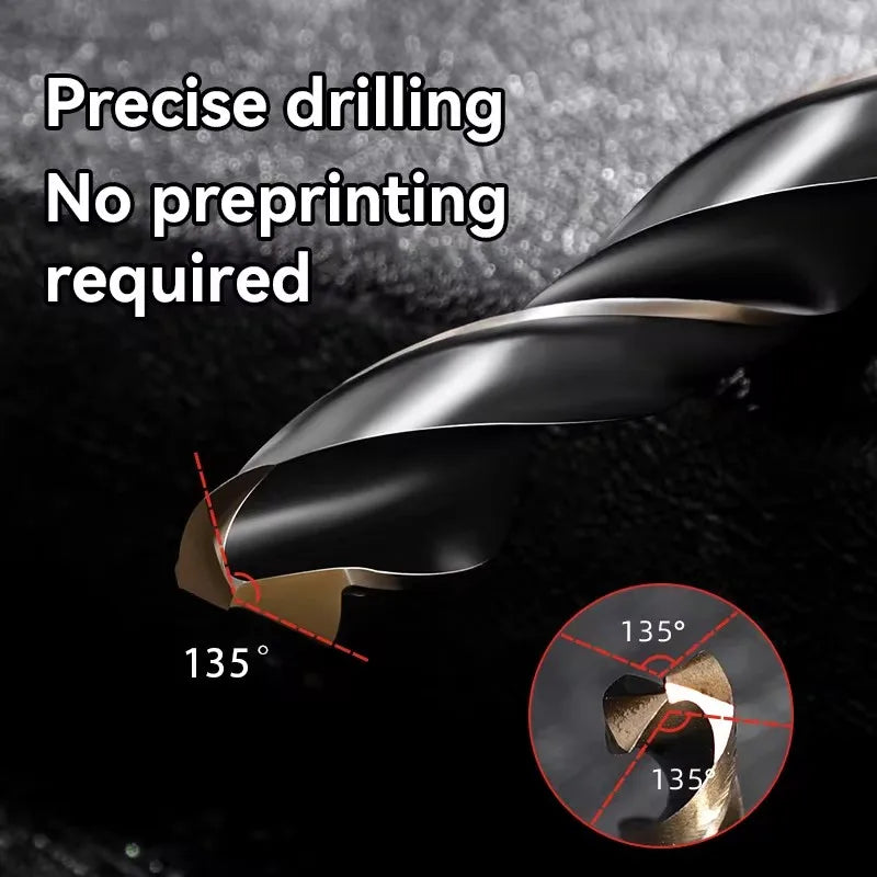 1.5-7.5mm Hex Shank Twist Drill Bit Wood Metal Hole Cutter Core Drilling Tool Cobalt Carbide Tip Flat Drill Bits HSS